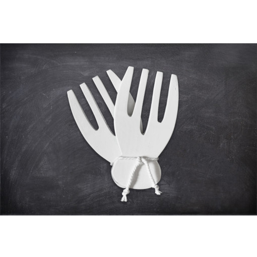 juego cucharones tenaza paleta blanco